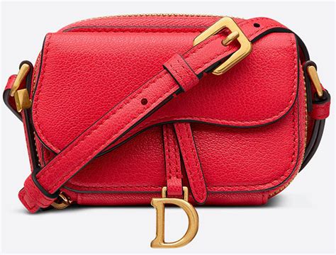 mini shoulder strap pouch dior